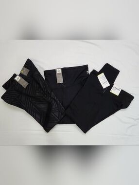 Three Pairs NWT Old Navy Active Go Dry Cool Leggings Yoga pants/ Mesh Cut Outs